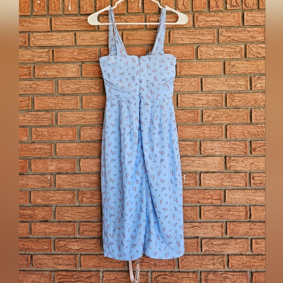 BRAND NEW House of CB BELLINA blue corset midi dress size small - Picture 3 of 14